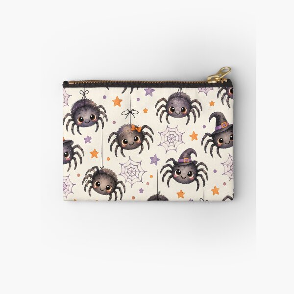 Item preview, Cute Halloween Spiders and Spiderwebs Watercolor Pattern designed and sold by blankTeeShirt.