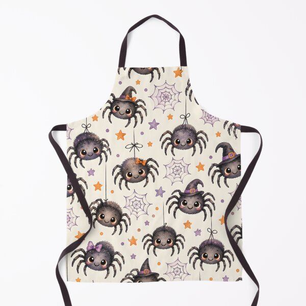 Item preview, Cute Halloween Spiders and Spiderwebs Watercolor Pattern designed and sold by blankTeeShirt.