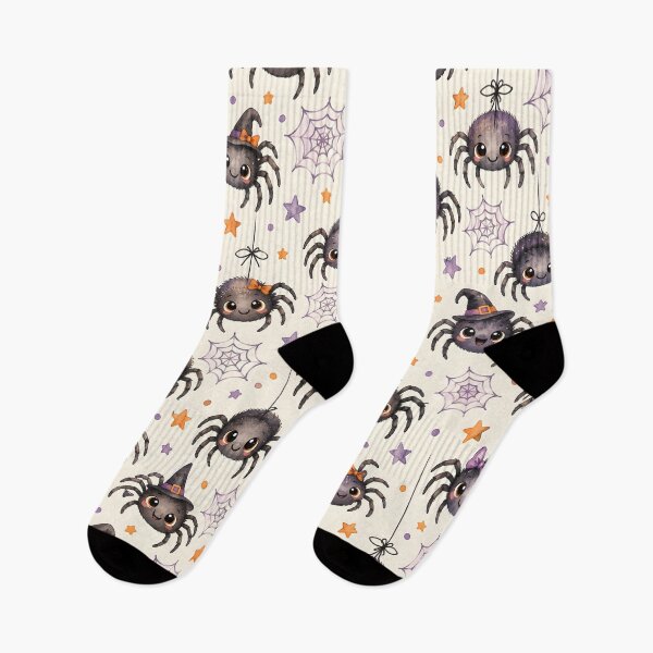 Item preview, Cute Halloween Spiders and Spiderwebs Watercolor Pattern designed and sold by blankTeeShirt.