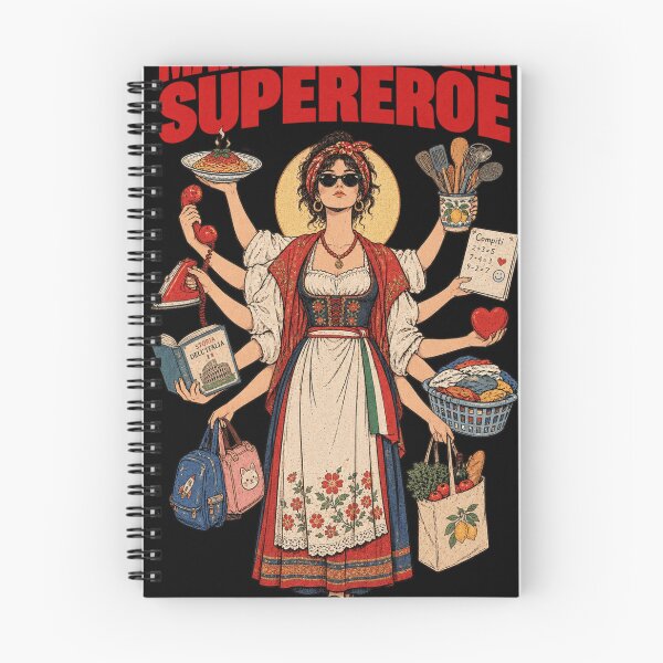 Item preview, Italian Mamma Supereroe - Pasta Art designed and sold by BRTHRCNK01.