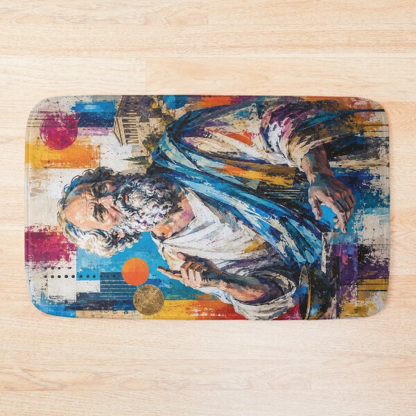 Aperçu de l'œuvre Socrate – Peinture du philosophe grec antique créée et vendue par GalleryKauffeld.