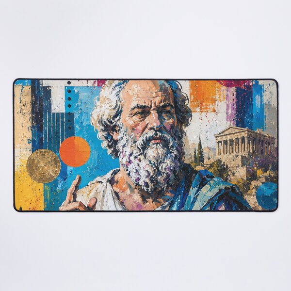 Item preview, Socrates – Ancient Greek Philosopher Painting designed and sold by GalleryKauffeld.