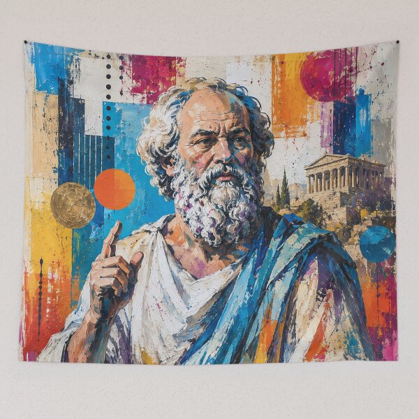 Item preview, Socrates – Ancient Greek Philosopher Painting designed and sold by GalleryKauffeld.
