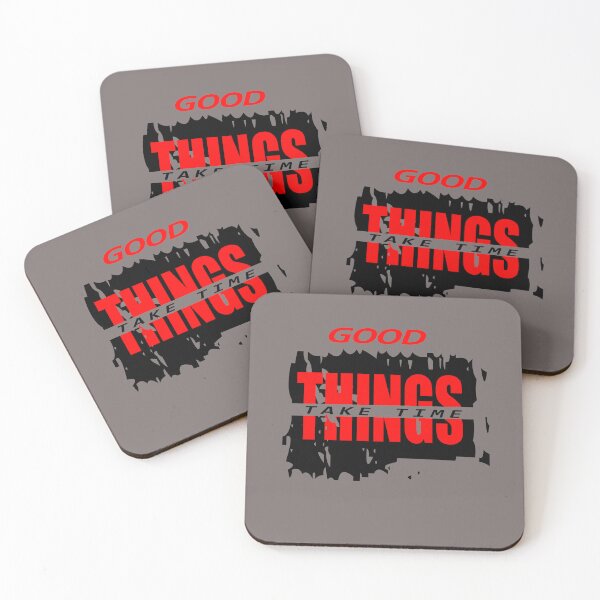 Item preview, Good Things Red Typography T-Shirt Design designed and sold by Carftora786.