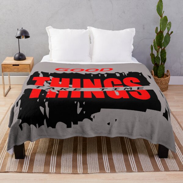Item preview, Good Things Red Typography T-Shirt Design designed and sold by Carftora786.