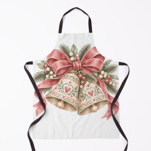 Item preview, Vintage Christmas Bells Watercolor Nordic Holiday Ribbon designed and sold by Jonaree Art Design.