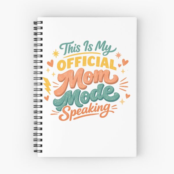 Item preview, This Is My Official Mom Mode Speaking Funny Mom Life Retro Typography Art designed and sold by inkoutninja.