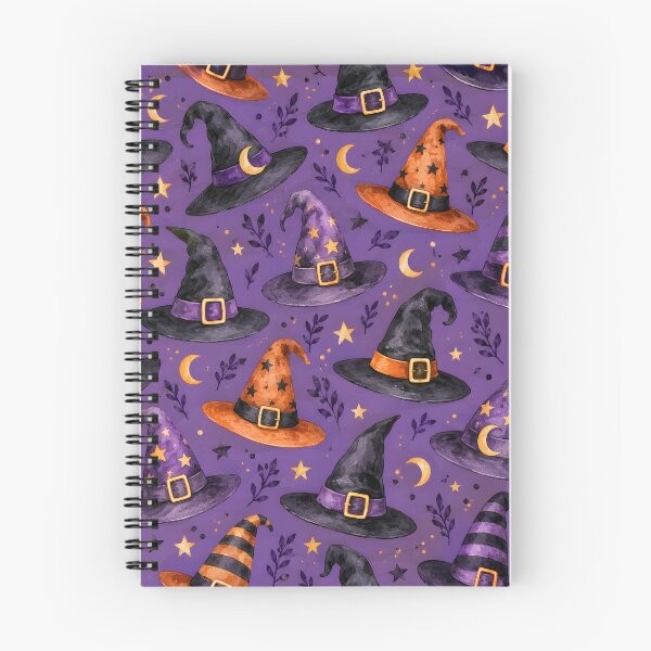 Item preview, Watercolor Witch Hats Halloween Seamless Pattern designed and sold by blankTeeShirt.