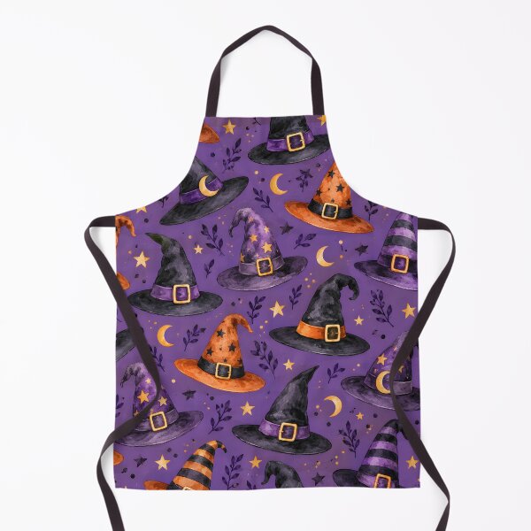 Item preview, Watercolor Witch Hats Halloween Seamless Pattern designed and sold by blankTeeShirt.