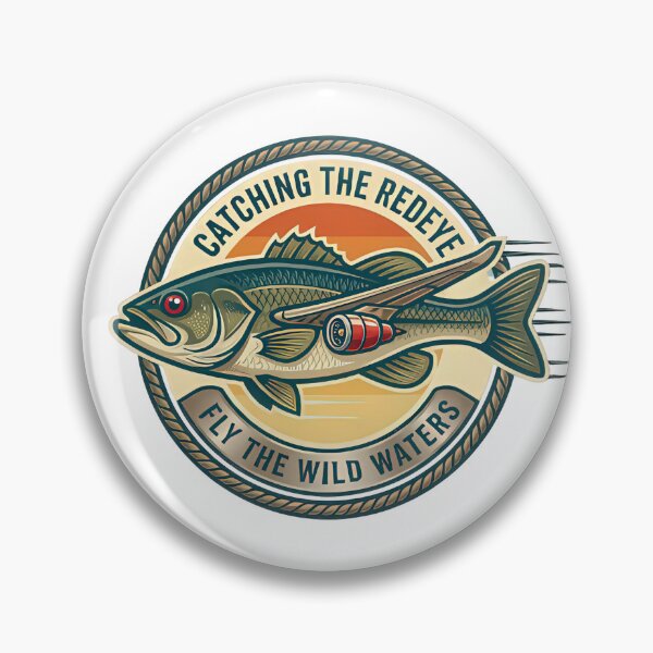 Item preview, Vintage Catching The Redeye Bass Flight Graphic designed and sold by NobleCast .