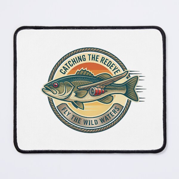 Item preview, Vintage Catching The Redeye Bass Flight Graphic designed and sold by NobleCast .