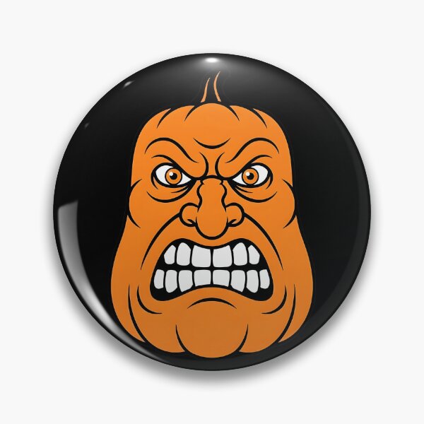 Item preview, Angry Pumpkin Face With a Ferocious Halloween Grimace designed and sold by Michasstuckey.