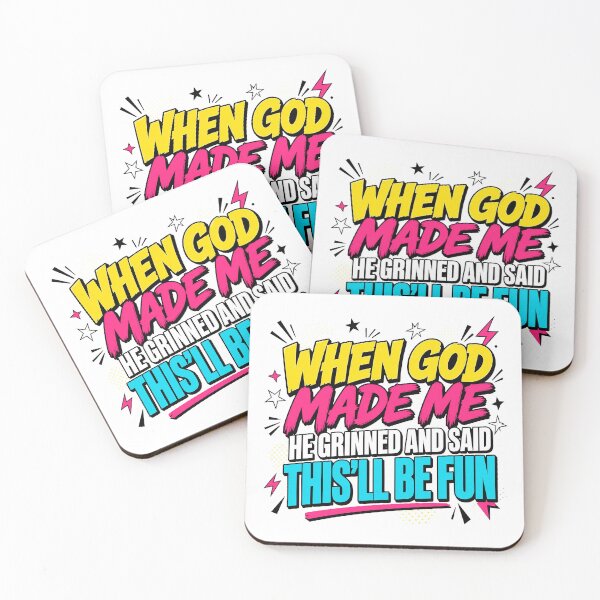 Item preview, When God Made Me Fun Quote designed and sold by BalanceWithSara.