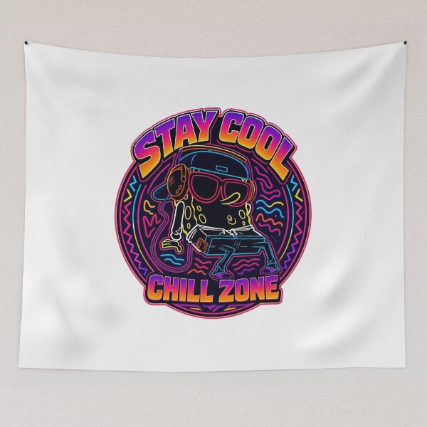 Item preview, Stay Cool Chill Zone Retro Graphic designed and sold by BalanceWithSara.