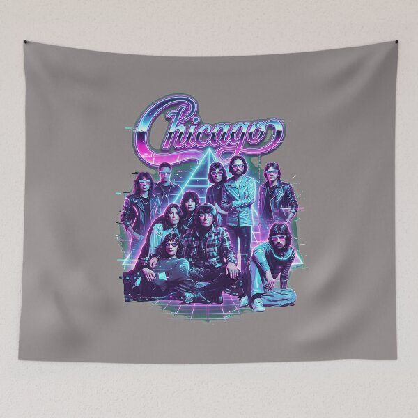 Item preview, Chicago Band Logo Retro Group Portrait Graphic-87 designed and sold by MichaelMayers.