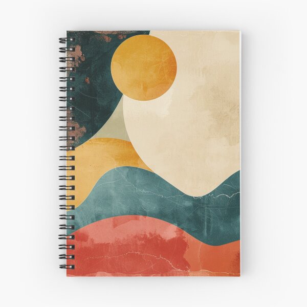 Item preview, Mid-Century Modern Abstract - Vintage Earth Tone Wavy Geometric - Retro Art designed and sold by GrinGalore.