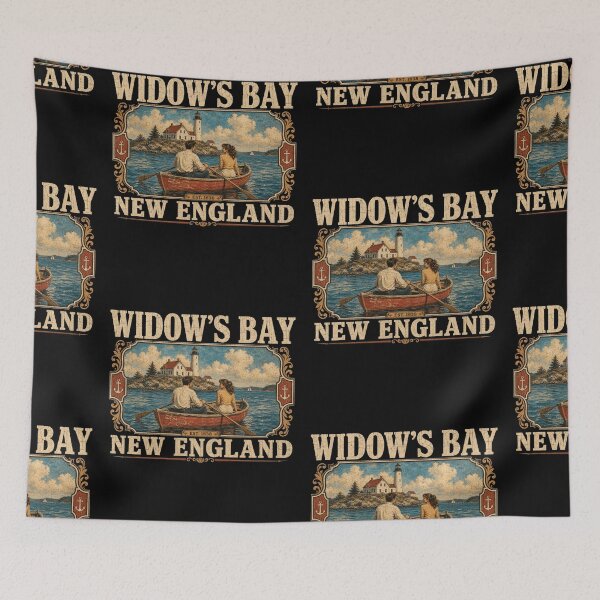 Item preview, Widows Bay New England Vintage Lighthouse Rowboat Coastal Nautical Graphic designed and sold by GiftsProShop.