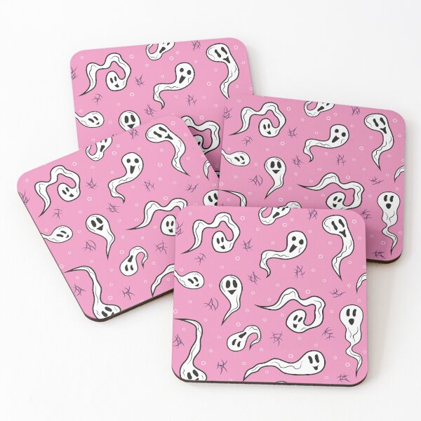 Item preview, Ghosts Pattern 1 - Pretty Pink designed and sold by Daniel Bevis Design.