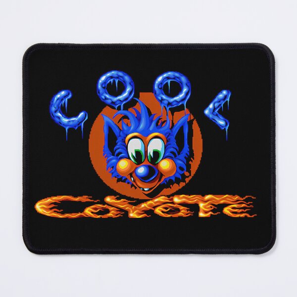 Item preview, Blue Wolf Mascot Head With Flaming Text And Frozen Ice Rings designed and sold by LeverettAillebo.