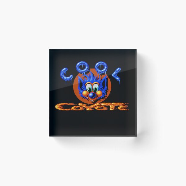 Item preview, Blue Wolf Mascot Head With Flaming Text And Frozen Ice Rings designed and sold by LeverettAillebo.