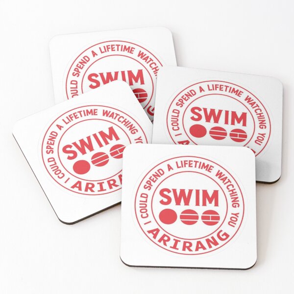 Item preview, BTS Swim Lyric Stamp Badge Arirang Graphic designed and sold by Palette & Hue.