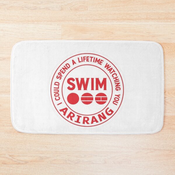 Item preview, BTS Swim Lyric Stamp Badge Arirang Graphic designed and sold by Palette & Hue.