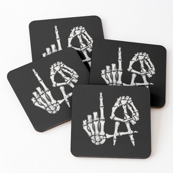 Item preview, Skeleton Hands Bone Typography designed and sold by Gescosper.