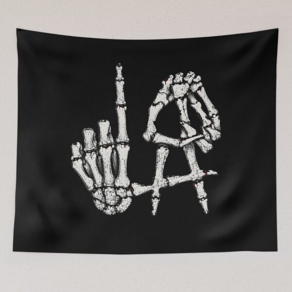 Item preview, Skeleton Hands Bone Typography designed and sold by Gescosper.