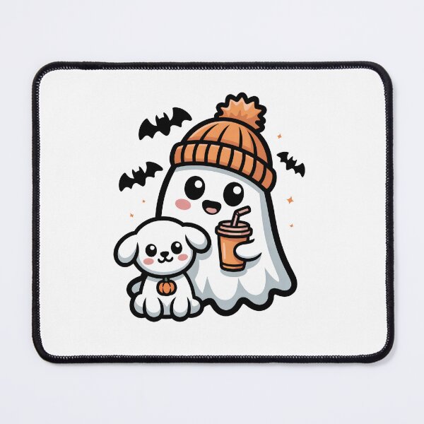 Item preview, Cute Ghost Puppy Halloween Pumpkin Drink Design designed and sold by limanol.