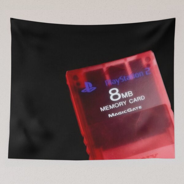 Item preview, Translucent Red PS2 Memory Card - 8MB Pure Retro Gaming Nostalgia designed and sold by Billy Morfo™.