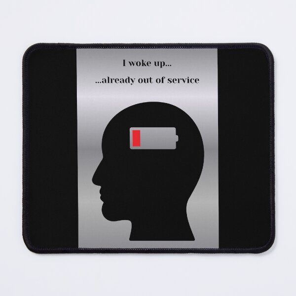Item preview, I Woke Up Already Out Of Service Funny Battery Office Humor designed and sold by DontCareClub.