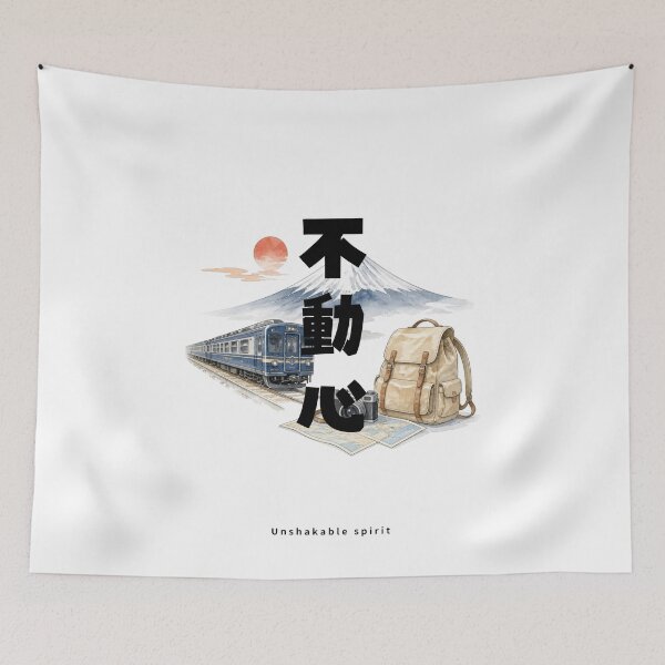 Item preview, Fudoushin - Unshakable Spirit | Japan Train Trip | Japanese Design designed and sold by JapanMemoir.