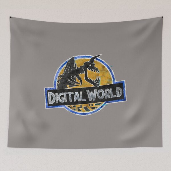 Item preview, Digital World Skeleton Dino Logo Parody-18 designed and sold by ChristophBobzin.