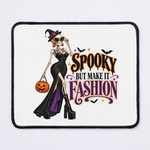 Item preview, Spooky But Make It Fashion Halloween Skeleton | Glam Skeleton Witch Style designed and sold by Pixanova.