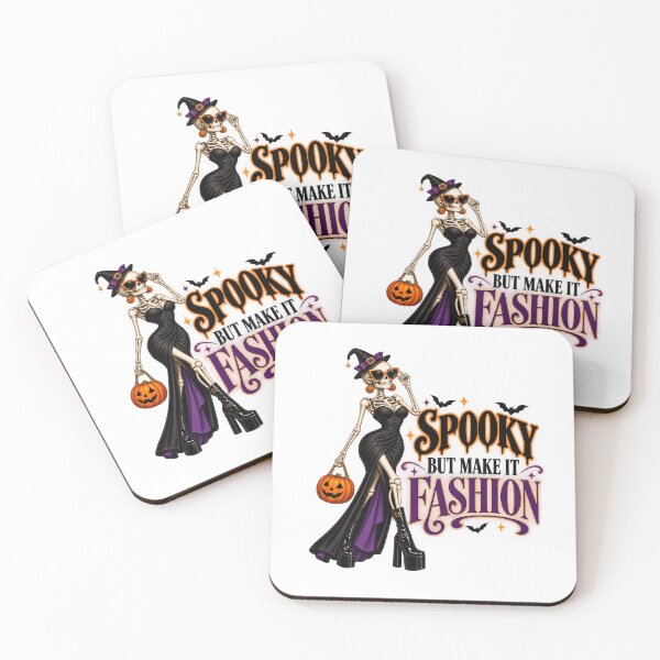 Item preview, Spooky But Make It Fashion Halloween Skeleton | Glam Skeleton Witch Style designed and sold by Pixanova.
