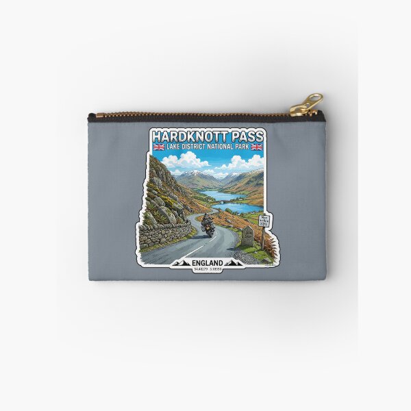 Item preview, Hardknott Pass England Lake District Motorcycle Sticker TShirt 05 designed and sold by OuterShellUK.