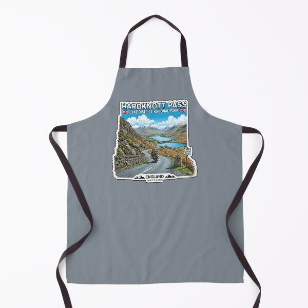 Item preview, Hardknott Pass England Lake District Motorcycle Sticker TShirt 05 designed and sold by OuterShellUK.