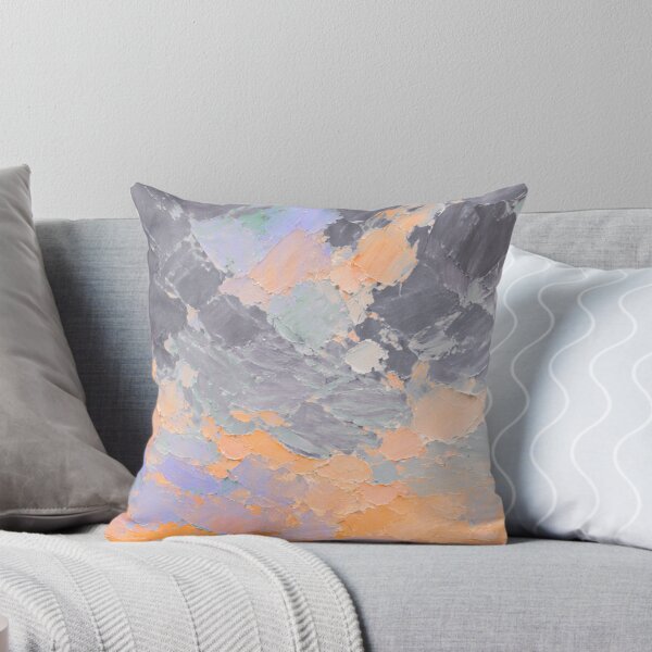 Item preview, Impressionist Winter Pastel Sky Mountain Painting Dusky designed and sold by Paper&Palette.