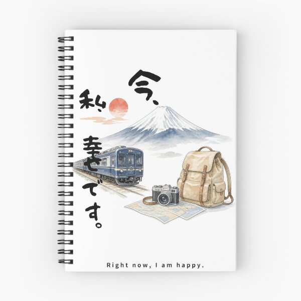 Item preview, Ima Watashi Shiawase Desu - I Am Happy Right Now | Japan Train Trip | Japanese Design designed and sold by JapanMemoir.