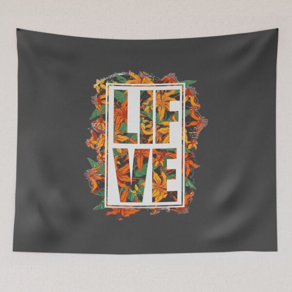 Item preview, Live Orange Floral designed and sold by Mary Ney.