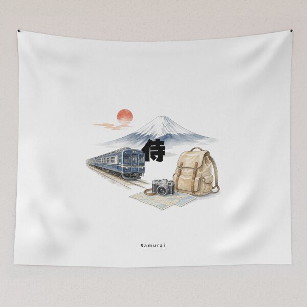 Item preview, Samurai | Japan Train Trip | Japanese Design designed and sold by JapanMemoir.