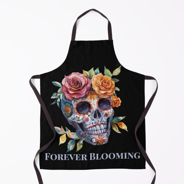 Item preview, Forever Blooming Watercolor Skull with Roses designed and sold by EwaMariaShop.