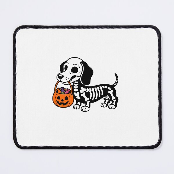 Item preview, Cute Skeleton Dog Halloween Pumpkin Candy Design designed and sold by limanol.
