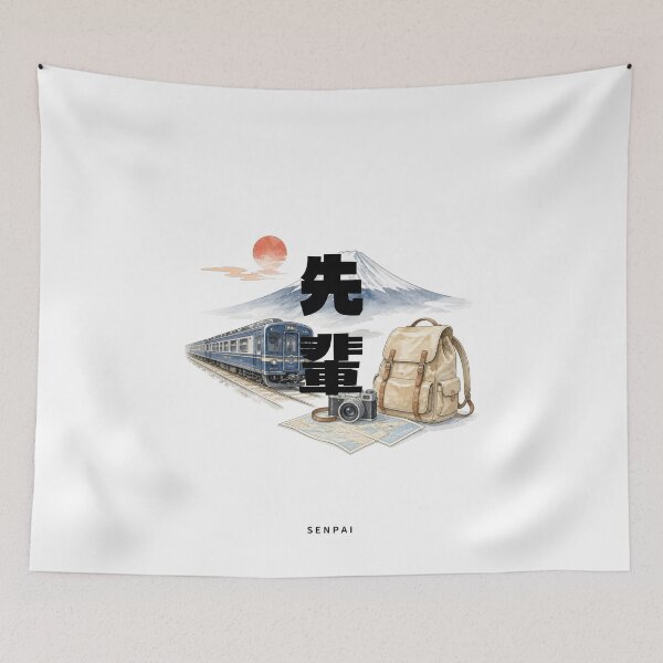 Item preview, Senpai | Japan Train Trip | Japanese Design designed and sold by JapanMemoir.