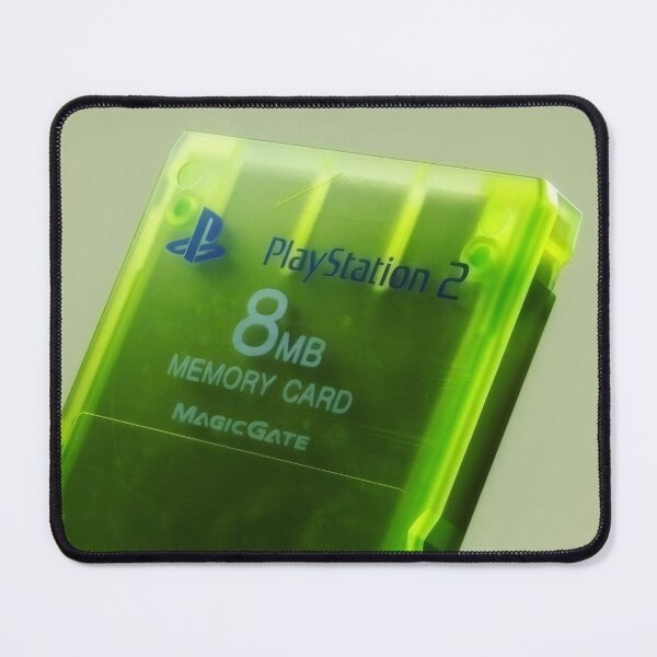 Item preview, Translucent Lime Green PS2 Memory Card - 8MB Pure Retro Gaming Nostalgia designed and sold by Billy Morfo™.