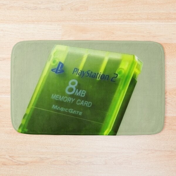 Item preview, Translucent Lime Green PS2 Memory Card - 8MB Pure Retro Gaming Nostalgia designed and sold by Billy Morfo™.