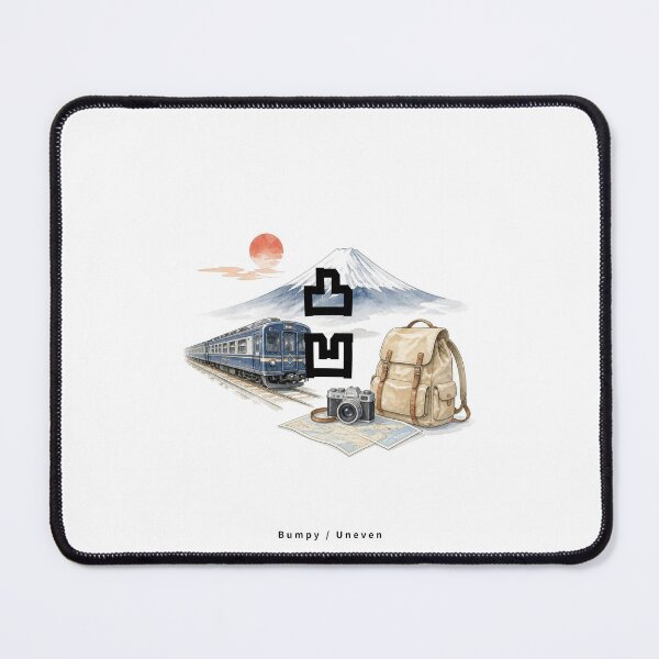 Item preview, Dekoboko - Odd Couple | Japan Train Trip | Japanese Design designed and sold by JapanMemoir.