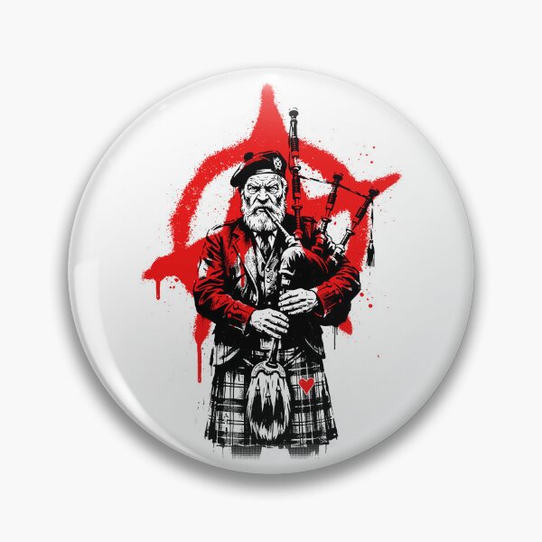 Item preview, Bagpipes Bagpiper Bagpipe Player Scottish Scots Anarchy designed and sold by GrandeDuc.