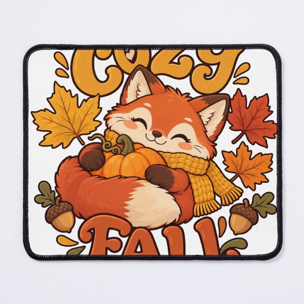 Item preview, Cozy Fall Fox with Pumpkin designed and sold by The198X.