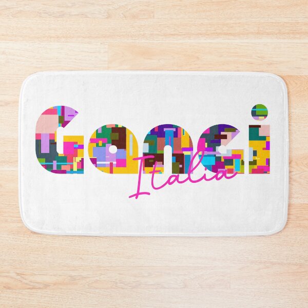 Item preview, Gangi, Palermo, Italy, Italia, colorful typography design for travellers designed and sold by Wanderful-roads.